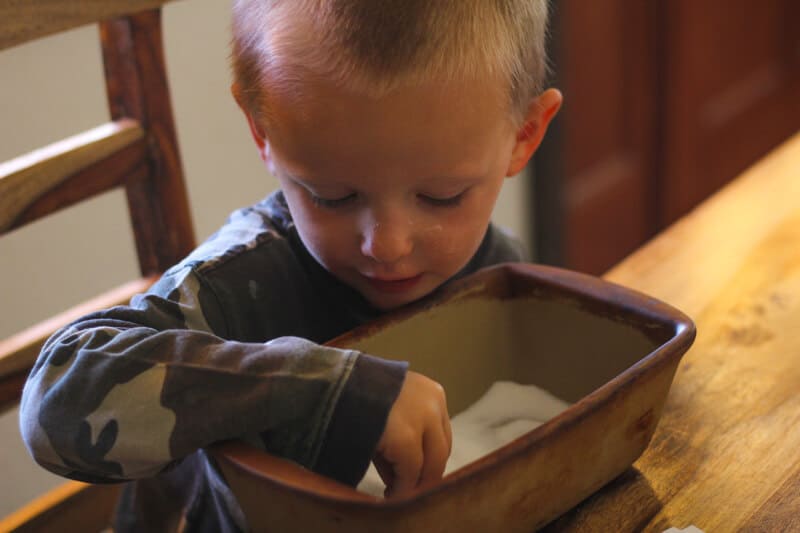 tracing tray for preschool