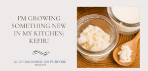 142.  I’m Growing Something New in my Kitchen: Kefir!